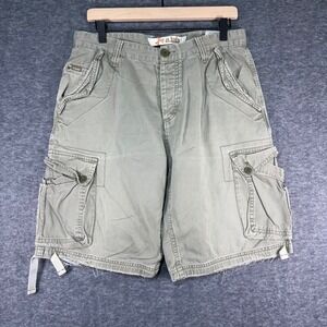 A-Lab Mens Cargo Shorts Olive Green Size 33 Utility Skate